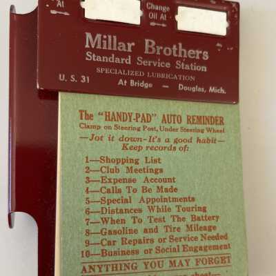 Millar Bros notepad