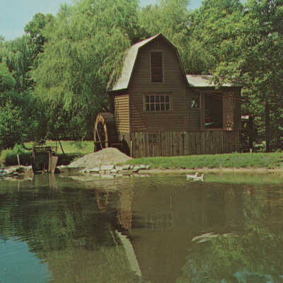 Picturesque Grist Mill at Saugatuck, Michigan: 68803-B by Dexter Press, photo by Penrod Studio, Berrien Center, Mich.