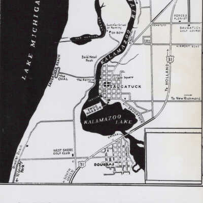 Black and white map: L.L. Book Cook Co., Milwaukee