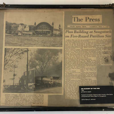 Framed Newspaper Article