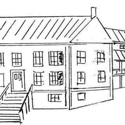 The Big House at Singapore (Ca. 1838-1866): Function: company boarding house for mill workers Size: 75' x 50' according to 1856 survey. [Hutchins says 70' x 60'] Construction: unknown. Probably post and beam. Rough wood plank and brick lower level. Site: front facing south to Kalamazoo River about 125' from the "big mill" (east mill). Probably burned in 1 869 mill fire. Rooms: basement: 4 "sleeping rooms" Main floor: bar room, parlor, 2 "sitting-sleeping rooms," dining room-kitchen, center halls, two stairways, large side porch. Upper floor: 7 bedrooms Residents ("borders") in 1848; Elinore and John Weed (Maine?), John and Hendrika Lukes, Mr. and Mrs. Fish and children from the Netherlands; blacksmith Olav Peter Johnson, wife, and four children from Norway; Washington Slayton, wife, children; Harrison and Laura Hutchins, manager and cook; Mr. Carter, the mill owner; caulkers Joseph and Baptiste St. Germaine from Canada; John Rossiter from Prince Edward Island; Patrick and John Shawnessy. 
Source: SDHS newsletter insert pages 179-180