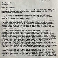          Copy of Mr. House' letter to L.R. Howson, glued to page 1
   
