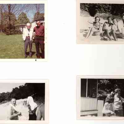 Otto-WalterReddy-Campbells-Front-4.jpg 270KB: Upper left: Walter Reddy 1970 - upper right: ? ?? August 1947 Douglas - lower right: Jini and Bob Campbell Douglas 1947