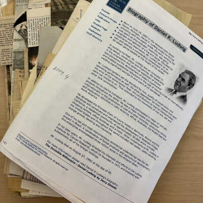 Daniel K. Ludwig Newspaper articles