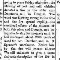          cr1869092503FireDestroysSpencerWarehouse.jpg; Spencer's warehouse
   