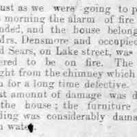          cr1880011601FireOnLakeStreet-DensmoreHouse.jpg; Mrs. Densmore, Fred Sears
   