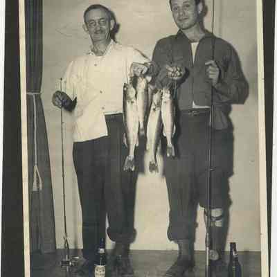 Sept 6 1946 up the river at Saugatuck Russell Frehse Bert Berghund