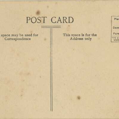 Union School Ganges, Mich. Postcard Reverse