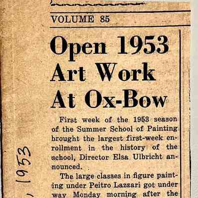 Ox-Bow press, 1953