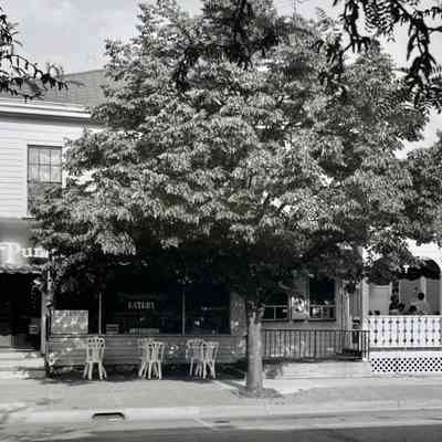 Pumpernicles at 202 Butler with outdoor eating area to north