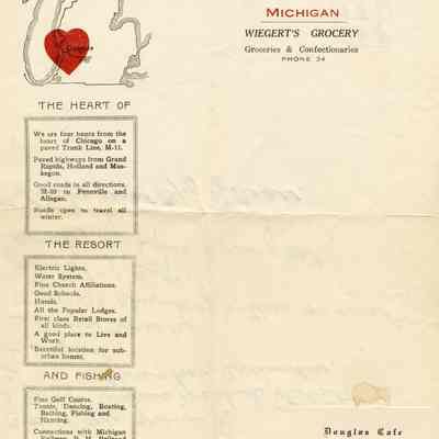Wiegert_Grocery_stationary.jpg 1.6MB: A good place for home seekers, a town to remember, Wiegert's crocery