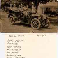          89-1-328_R_Herman_Group.jpg 1.3MB; back to front: Rosty Herman, Bud Kirby, Ruff the Dog, Bill Maynard [Manard], Bob Moore, George Kelly [Kelley], George Maynard
   