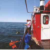          Stanley C.jpg 546KB; Group of SWMUP divers preparing for dive on Verano on the Stanley C dive boat. Photo by Valerie van Heest
   