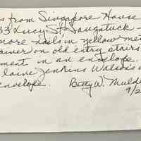          Note describing some items in Group A; Text reads 