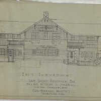 Lakeshore Residence For/Mr. & Mrs. Patterson D. Merrill/Cove Pier Shoreline, Mich. (Merrill)