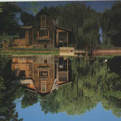 Picturesque Grist Mill Postcard