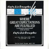          Cafe Sir Douglas Advertising Poster (3)
   