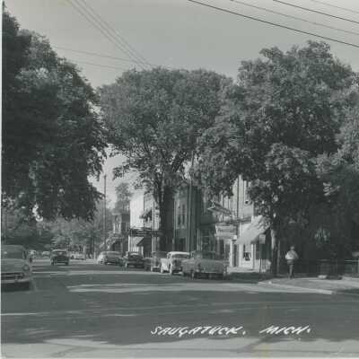 Street View of Saugatuck Postcard