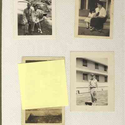 ES90005.JPG 738KB: Upper left  - ES90005 - Bud in uniform and sister Jean.