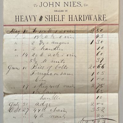 John Nies Hardware Statement
