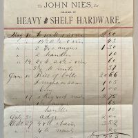 John Nies Hardware Statement