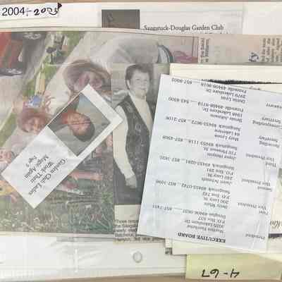 2004-2005 scrapbook contents