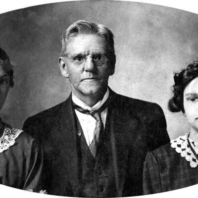 Miller and daughters: ca 1910