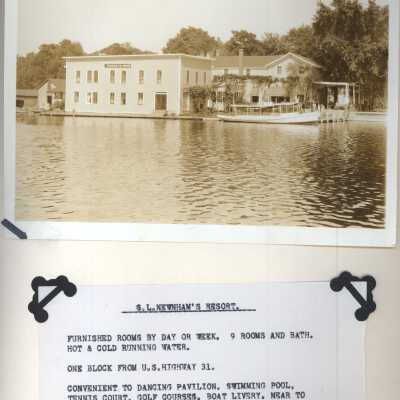 Tourists Home Newnham Resort, later called Mt. Baldhead Hotel: S.L. Newnham - NewnhamsResort.jpg 915KB