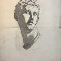          Graphite drawings of Roman sculptures, 18x24