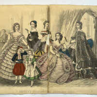 Fashion illustrations, 1860s