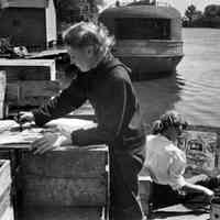          Oxbow_painters_in_town.jpg 254KB; Note commercial fishing tug in background. Water is Kalamazoo River, not Ox-Bow lagoon
   