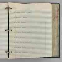          Notebook, Alumni list 1891-1960, handwritten picture number 2
   