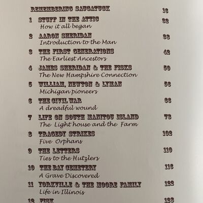 Table of contents p1