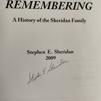          Title page signed by the author, Stephen E. Sheridan
   