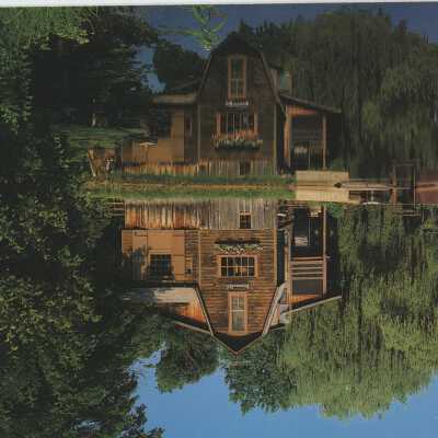 Picturesque Grist Mill Postcard