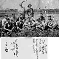          89-1-16 -- ca 1910 Douglas baseball.jpg 359KB; Baseball team Bill Menard, Bob Moore, George Menard b 1880, Bill Wicks, two shirts lettered Bowden and M.E.
   