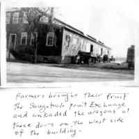          95-28-1e_Saug._Fruit_Exchange.jpg 161KB; Farmers brought their fruit [to] the Saugatuck Fruit Exchange and unloaded the wagons at these doors on the west side of the building.
95-28-1
   