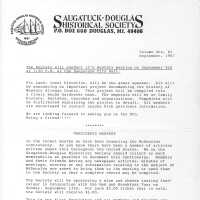 SDHS newsletters Sept. 1987 to Dec. 1991