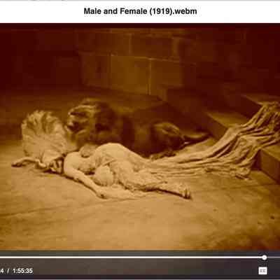 Gloria Swanson in the film, "Male and Female" (1919), directed by Cecil B. de Mille