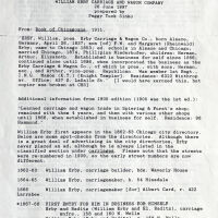 William Erby Carriage and Wagon Company research report