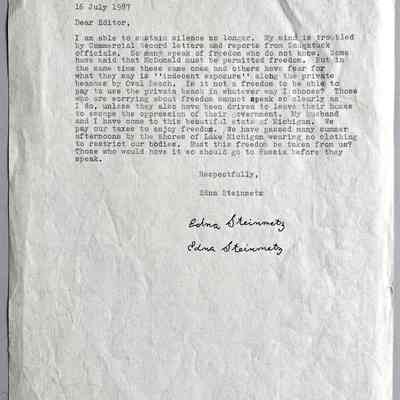 Nude beach freedom letter