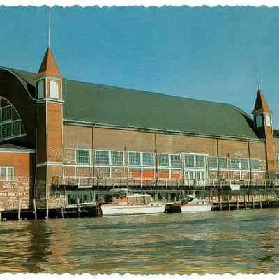 Pavilion classic postcard ca 1956.jpg 3.6MB - Scan of the same postcard: Digital file on Jack Sheridan Drive 2021.72.02