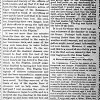          cr1892060301LossOfSteamerKalamazoo.jpg; Steamer Kalamazoo, struck by Pilgrim, Captain Cummings, Joseph Lewis, Elmer E. Redner, Captain Sears
   