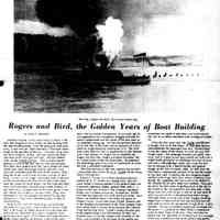          cr1977012001RogersAndBird-1.jpg; Account by James Sheridan. Rogers and Bird, Red Bottom Line, Charles McVea, Charles E. Bird, Reuben T. Rogers, A.B. Taylor, Pup, Pilgrim, Kalamazoo, Allegheny, Bon Voyage, Ida Keith, General Hancock, City of Holland, John A. Aliber, Cuckoo
   