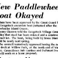          cr1977091501NewPaddlewheelOked.jpg; Henry Gleason, Bruce Starring, Queen of Saugatuck, Bob Gardner, DeForest Doerner, Star of Saugatuck
   