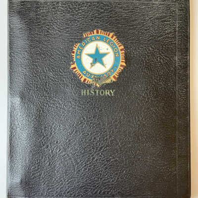 American Legion Auxiliary scrapbook