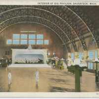 Interior of Big Pavilion Postcard