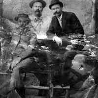          bf001.jpg 457KB; Three men with mustaches and hats posing for a studio portrait
   