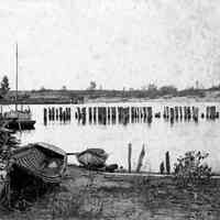          bf031.jpg 944KB; Row boats and sail boat at old harbor, possibly at Saugatuck lighthouse
   