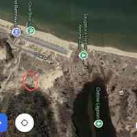          Location of pre 1857 burring ground; Site thought to be a  fenced in cemetery for the drowning victims a shipwreck(s). According to Stephen Morrison, the victims of the 1842 Milwaukie wreck were buried near Saugatuck Village Hall. See account on front page of Commercial Record 24 July 1891.
   